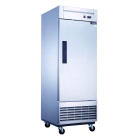 Dukers Commercial Single Door Bottom Mounted Upright Reach-in Freezer in Stainless Steel 17.79cu.ft. (Model: D28R, Material: Stainless Steel)