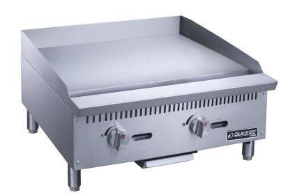 Dukers 24" All Stainless Steel Multi Burner Griddle (Model: DCGM24, Material: Stainless Steel)