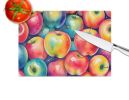 NEW Colorful Apples Glass Cutting Board Decorative Tempered Glass Kitchen Cutting and Serving Board Large Size Chopping Board