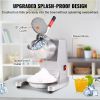 VEVOR Ice Crushers Machine, 220lbs Per Hour Electric Snow Cone Maker with 4 Blades, Stainless Steel Shaved Ice Machine with Cover and Bowl