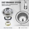 VEVOR Stainless Steel Prep & Utility Sink, 1 Compartment Free Standing Small Sink Include Faucet & legs